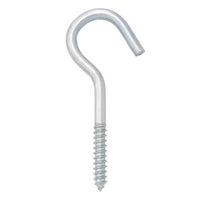 Hampton Small Zinc-Plated Silver Steel 4.0625 in. L Ceiling Hook 60 lb. 1 pk (Pack of 20)