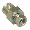 Apache Steel 1/2 in. D X 1/4 in. D Hydraulic Adapter 1 pk