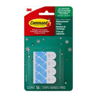 3M Command Small Foam Adhesive Strips 1-1/8 in. L 16 pk (Pack of 6)