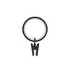 Umbra Cappa Matte Black Clip Ring 3.25 in. L (Pack of 6)