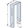 Simpson Strong-Tie 3.6 in. H X 1.3 in. W X 7.2 in. L Galvanized Steel Stud Plate