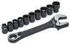 Crescent X6 Pass-Thru Metric and SAE Adjustable Wrench Set 12.9 in. L 11 pk