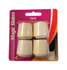 Magic Sliders Rubber Leg Tip White Round 1-1/8 in. W 4 pk - Deal of The Week