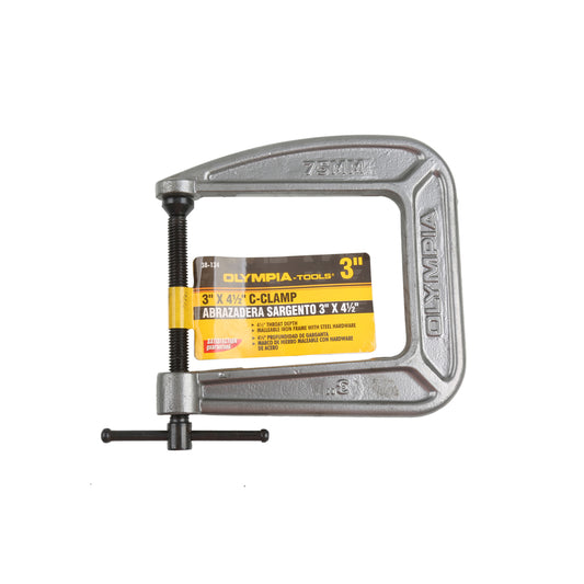 Olympia Tools 4.5 in. D Heavy Duty C-Clamp 1 pc