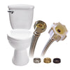 Fluidmaster 1/2 in. Ballcock Ah X 7/8 in. D Ballcock 12 in. Stainless Steel Toilet Supply Line