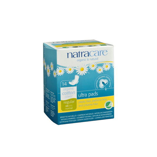 Natracare 3001 Natural Ultra Regular Pads With Wings 14 Count