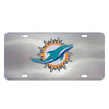 NFL - Miami Dolphins 3D Stainless Steel License Plate