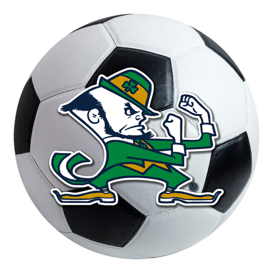 Notre Dame Leprechaun Soccer Ball Rug - 27in. Diameter