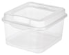 Sterilite Clear Flip Top Storage Box Small with Lid (Pack of 12)