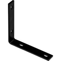 National Hardware 8.25 in. H X 1.5 in. W X 0.25 in. D Black Carbon Steel Inside/Outside Corner Brace