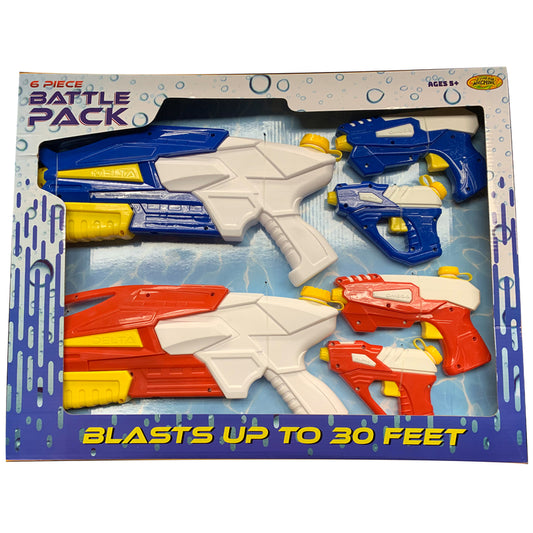 Water Sports Battle Pack Assorted Plastic Water Gun Set