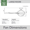 Hunter Fan Ocala 52 in. Bronze White LED Indoor and Outdoor Ceiling Fan