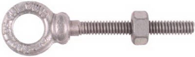 National Hardware 1/4 in. X 3 in. L Galvanized Forged Steel Eyebolt Nut Included