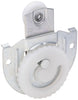 National Hardware Zinc-Plated Silver/White Nylon/Steel Sliding Door Hangers 2 pk