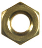 Hillman 1/4 in. Brass-Plated Brass SAE Screw Nut 100 pk