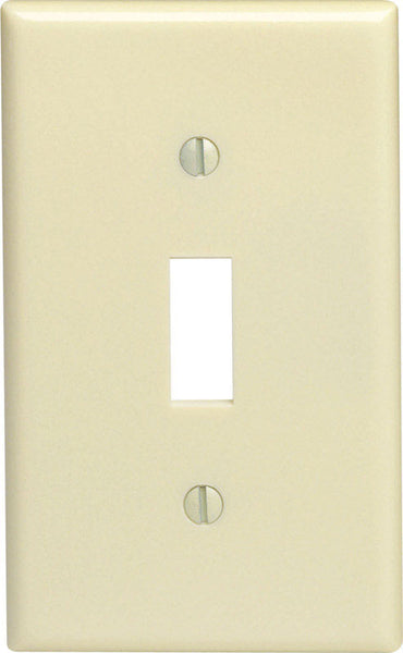 Placa de pared de plástico con interruptor basculante Leviton Ivory de 1 unidad, paquete de 1 (paquete de 20)
