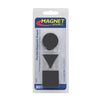 Magnet Source .08 in. L X 1.25 in. W Black Flexible Magnetic Shapes 30 pc