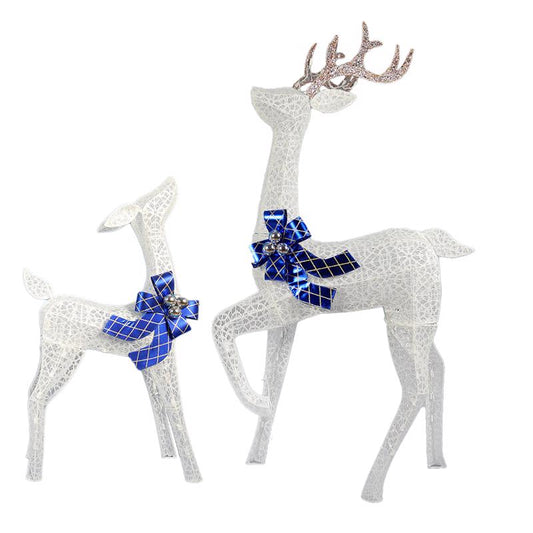 Celebrations LED 23.62 in. Glittery Buck and Fawn Yard Decor