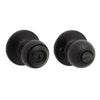 Kwikset Polo Traditional Matte Black Keyed Entry Door Knob 1-3/4 in.