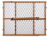 North States Brown 23 in. H X 26-42 in. W Wood Wire Mesh Gate