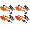 Keeper 1 in. W X 14 ft. L Orange Tie Down w/Ratchet 400 lb 4 pk (Pack of 6)