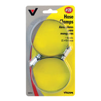 Victor 1-9/16 in to 2-1/4 in. SAE 32 Silver Hose Clamp Stainless Steel Band