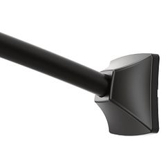 BARRA DE DUCHA CURVA AJUSTABLE NEGRO MATE