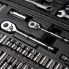 Stanley 1/4 and 3/8 in. drive Metric/SAE Mechanic's Tool Set 145 pc