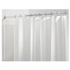 InterDesign 72 in. H x 72 in. W Frost Solid Shower Curtain Liner PEVA (Pack of 4)