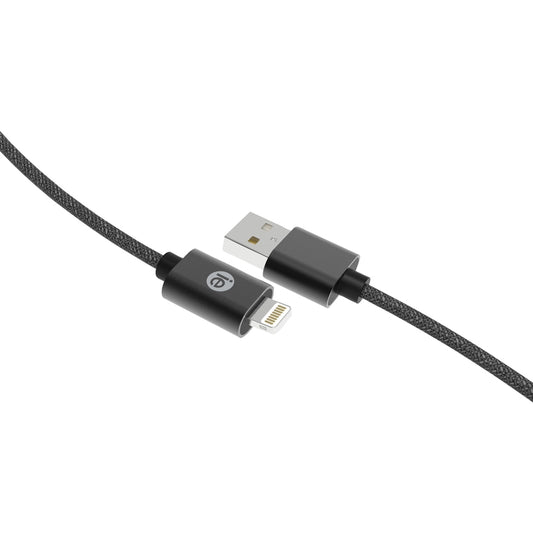 iEssentials Lightning to USB-C Charge and Sync Cable 6 ft. Black