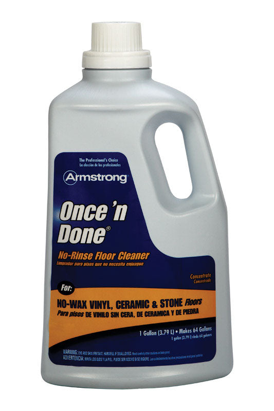 Armstrong Once'N Done Citrus Scent Floor Cleaner Liquid 1 gal. (Pack of 4)