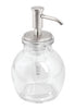 iDesign Westport Brushed Clear Glass Soap Pump