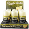 Magic Seasons 702240 6 Led Vanilla Scented Pillar Flameless Candle