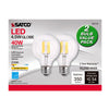 Satco G25 E26 (Medium) LED Bulb Warm White 40 Watt Equivalence 2 pk