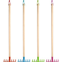 Esschert Design Childrens Metal Rake Wood Handle