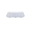 Curtis Wagner Plastics Corp Sqds-1000 10 Square Clear Plastic Carpet Saver Footed Planter Saucer (Pack of 25)