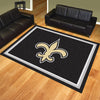 NFL - New Orleans Saints 8ft. x 10 ft. Plush Area Rug