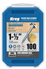 Kreg No. 8 X 1-1/2 in. L Square Zinc-Plated Pocket-Hole Screw 100 pk