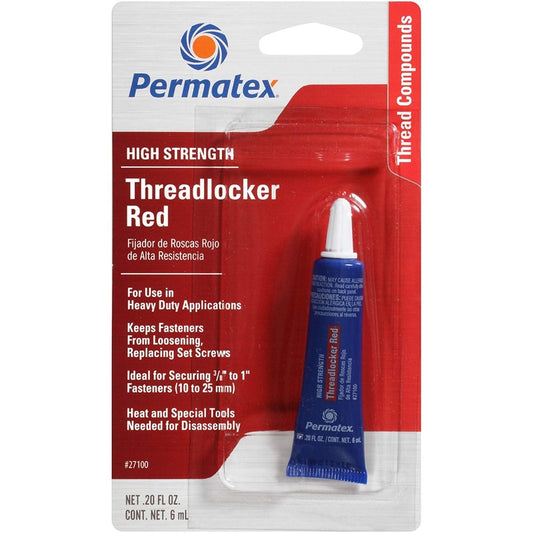 Permatex High Strength Threadlocker Liquid 0.2 oz
