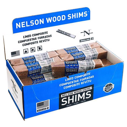 Nelson 1.5 in. W x 8 in. L Composite Shim 12 pk (Pack of 32)