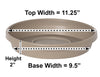Bloem Terratray Pebble Stone Resin Round Traditional Tray 2 H x 11.25 Dia. in. with Saucer
