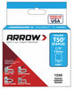 Arrow Fastener T50 3/8 in. W x 1/2 in. L 18 Ga. Flat Crown Heavy Duty Staples 1250 pk (Pack of 4)