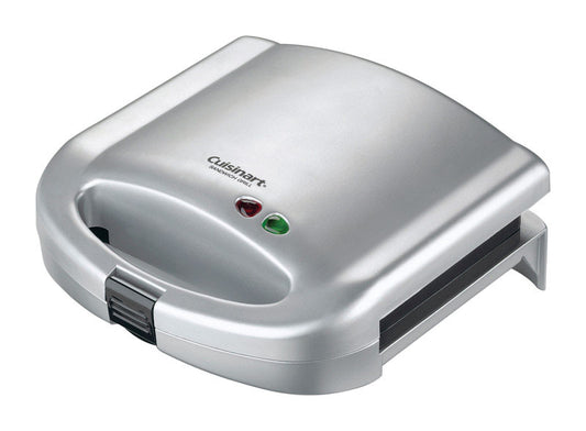 Cuisinart 8-3/4 in. L X 9 in. W Stainless Steel Nonstick Surface Silver Sandwich Grill