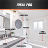 DAP Kwik Seal Plus White Siliconized Latex Kitchen and Bath Sealant and Adhesive 10.1 oz. (Pack of 12)