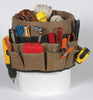 CLC 3 in. W X 12.75 in. H Polyester Bucket Organizer 48 pocket Black/Tan 1 pc