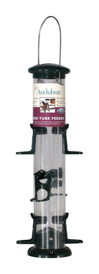 Audubon Wild Bird 2 lb Plastic Tube Bird Feeder 6 ports - Deal of The Week
