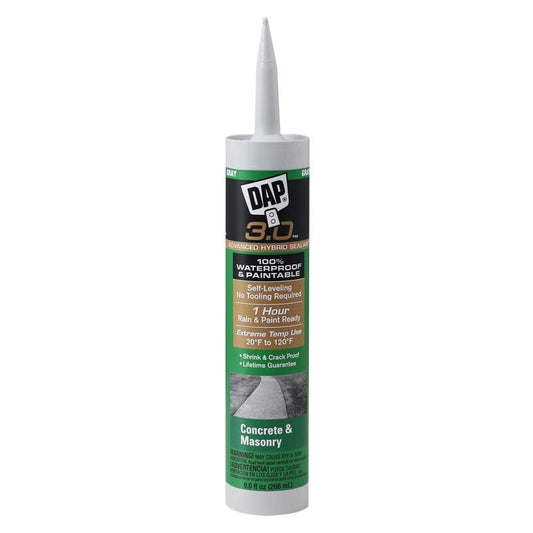 Dap Gray Polymer Sealant 9 oz. (Pack of 12)