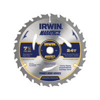 Irwin Marathon 7-1/4 in. Dia. x 5/8 in. Carbide Circular Saw Blade 24 teeth 1 pk