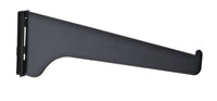 Knape & Vogt Black Steel Regular Duty Bracket 16 Ga. 12 in. L 160 lb. (Pack of 10)