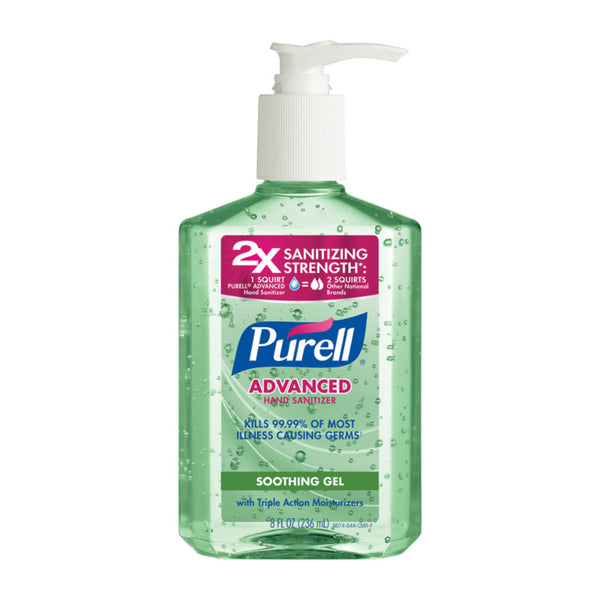 Desinfectante líquido para manos Purell Aloe, 8 oz (paquete de 12)